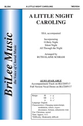 A Little Night Caroling SSA choral sheet music cover